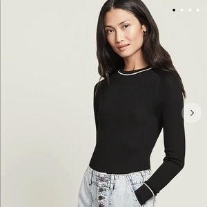 Veronica beard kinnie ribbed pullover